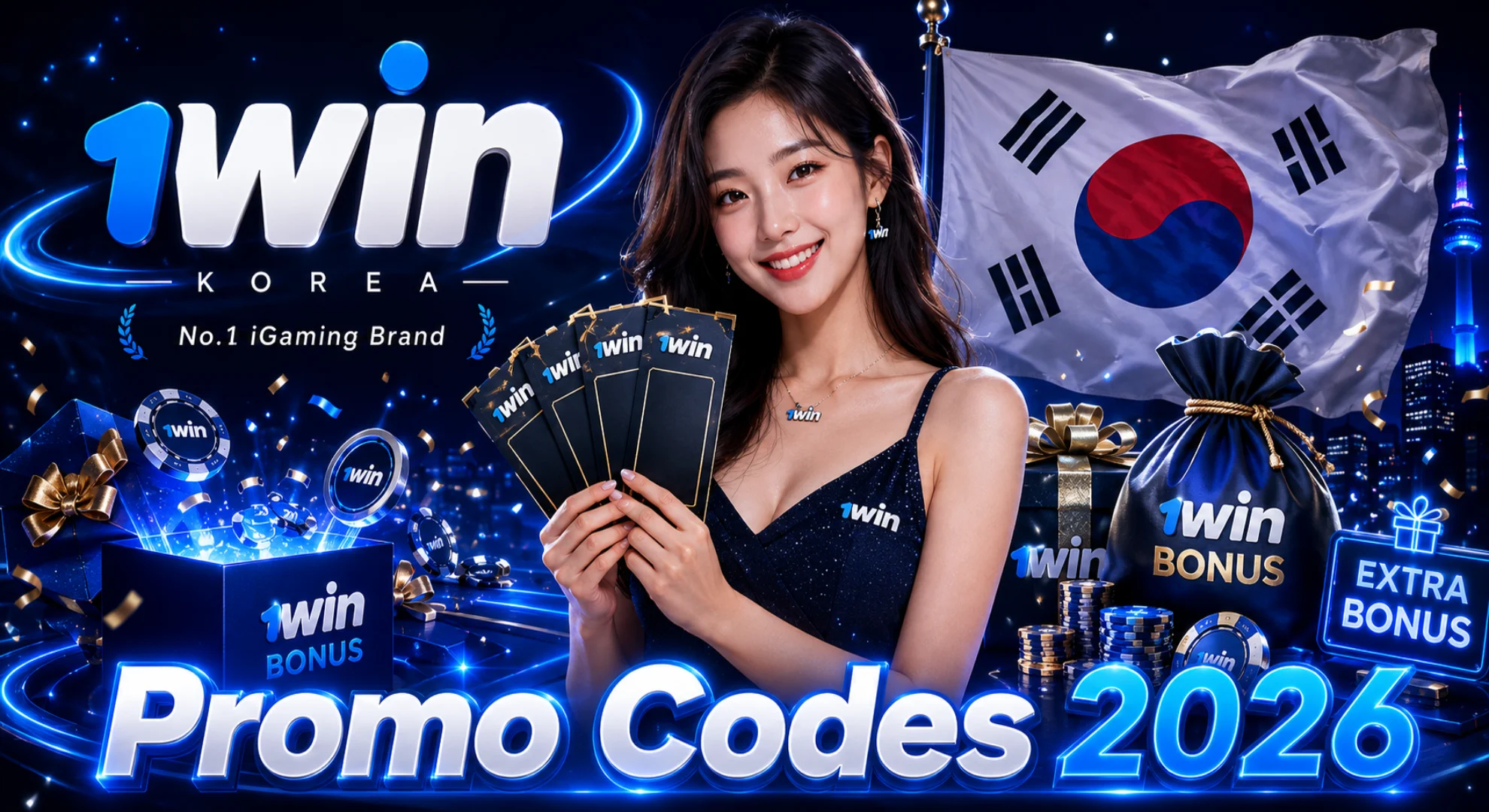 1win promo codes 2026 for Korea with current casino bonus offers and promotional rewards