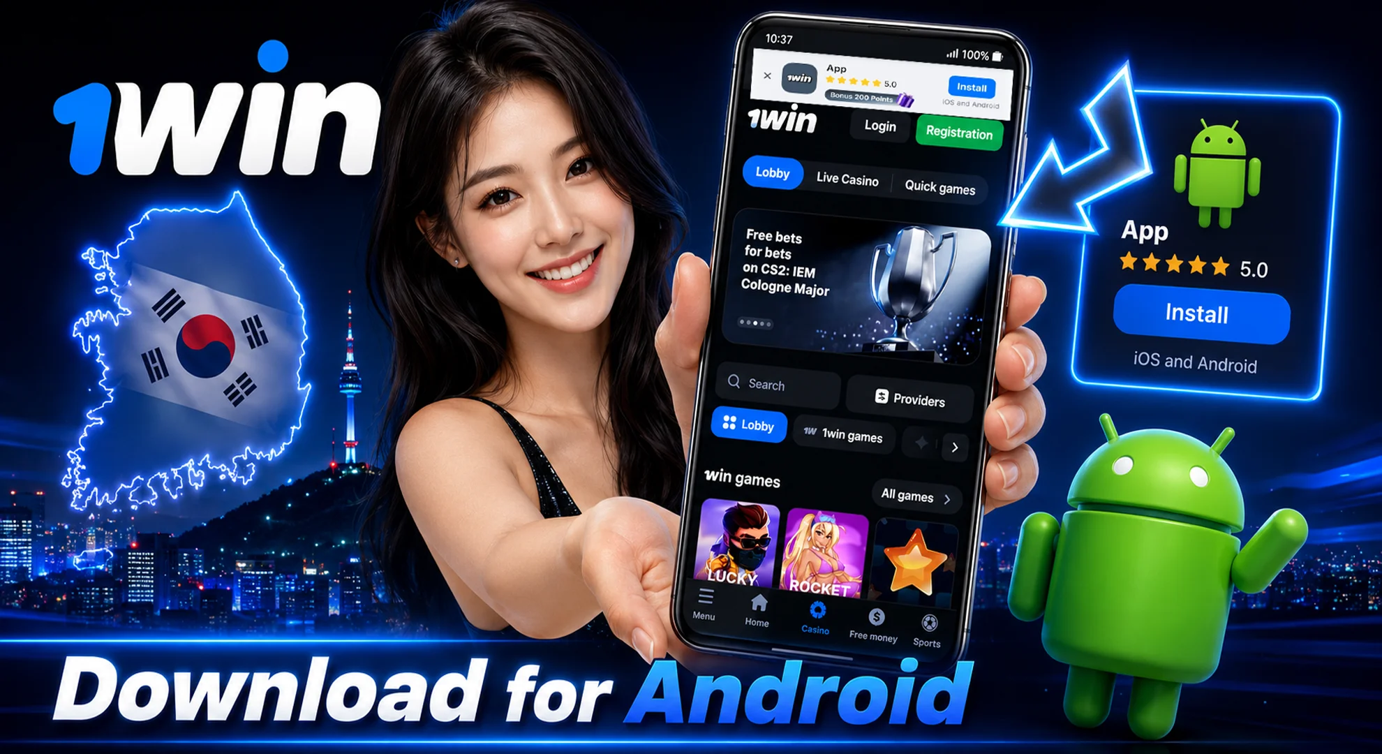 Download 1win App for Android with secure APK access and mobile casino features